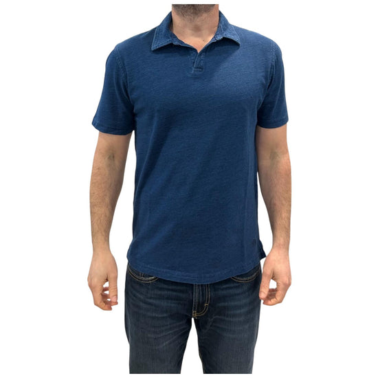 Polo Uomo Hamptons Indigo Jersey senza bottoni 2007 INDIGO BLEACH BL'KER 