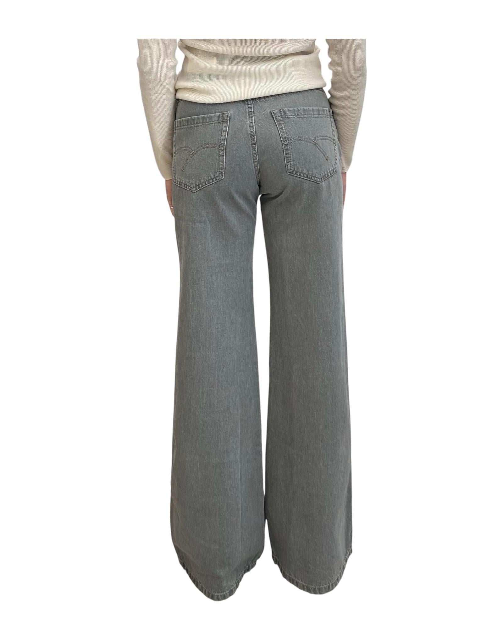 Jeans wide leg Grigio WLEG 004 MARELLA