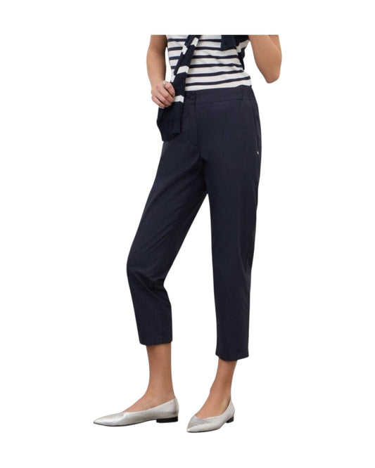 Pantalone carrot in popeline Night PCH DP9740 NIGHT OTTOD'AME 