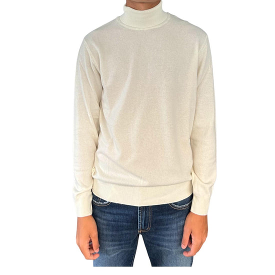 Dolcevita in lana e cashmere Bianco 00G50155M 301 MONTECHIARO 