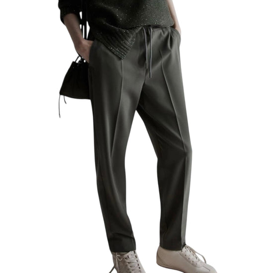 Jogger in twill stretch Oliva SEME 002 MARELLA 
