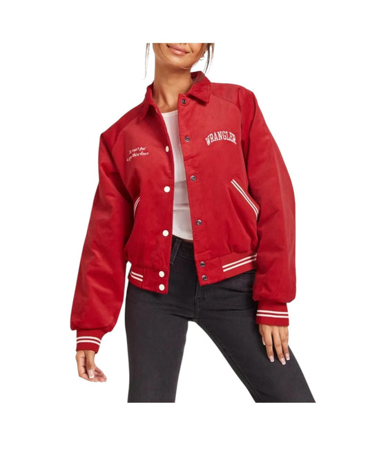 Bomber in velluto a coste Rosso W4R5VCXWO FORMULA RED WRANGLER 