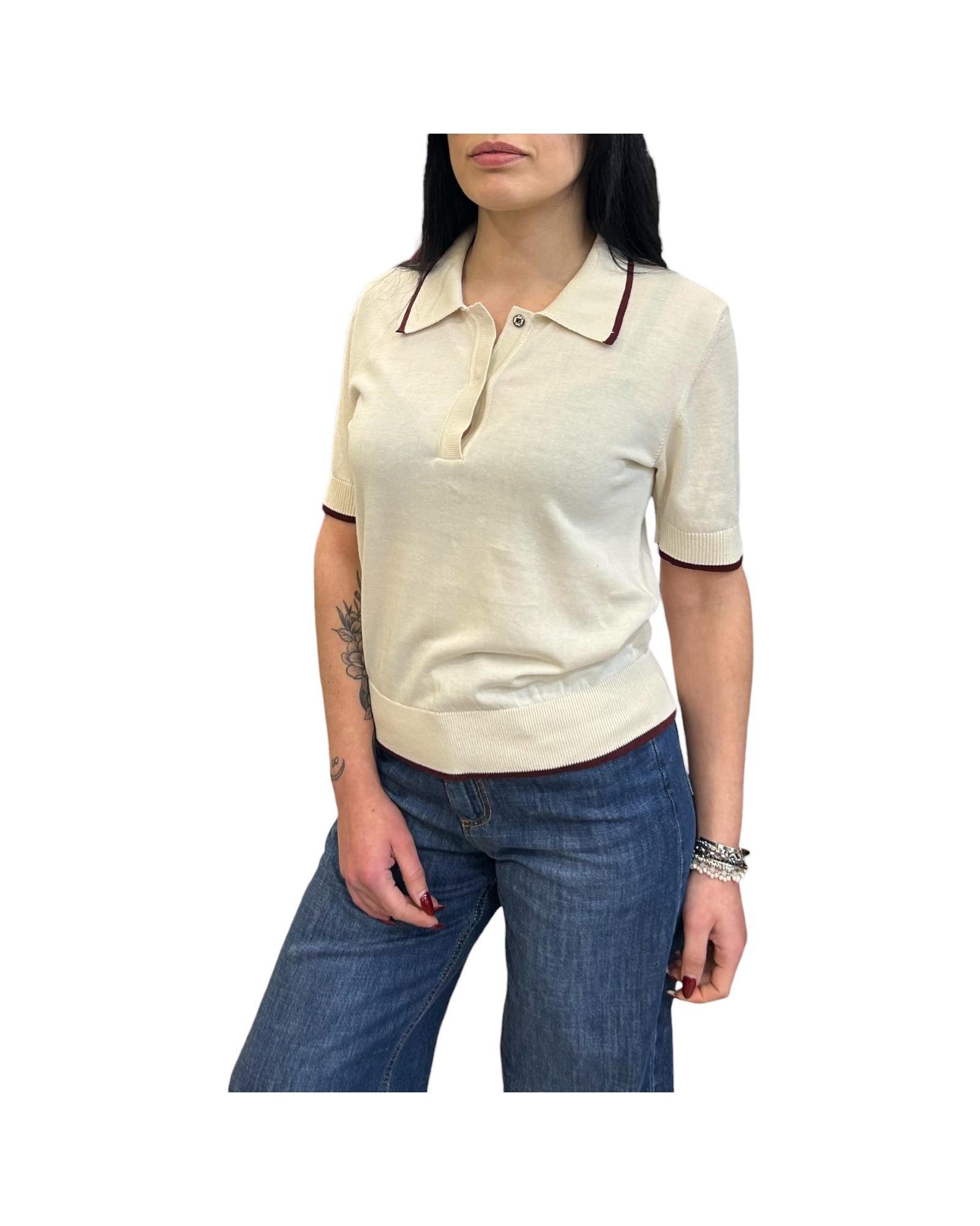 Polo con profili a contrasto Cocco M38 919 02 FLOOR