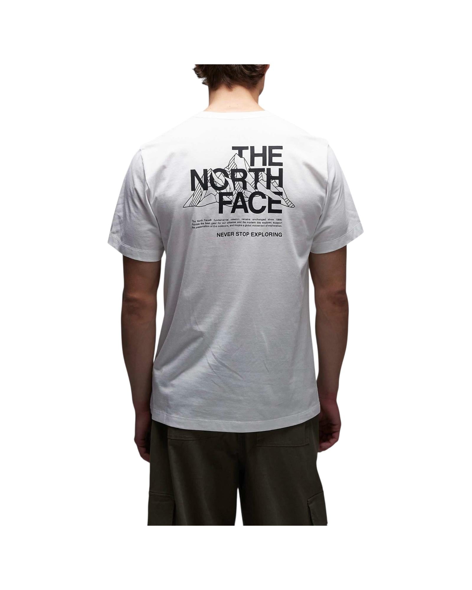 T-shirt Mountain Sketch White M MNT SKTCH RG WHITE THE NORTH FACE 