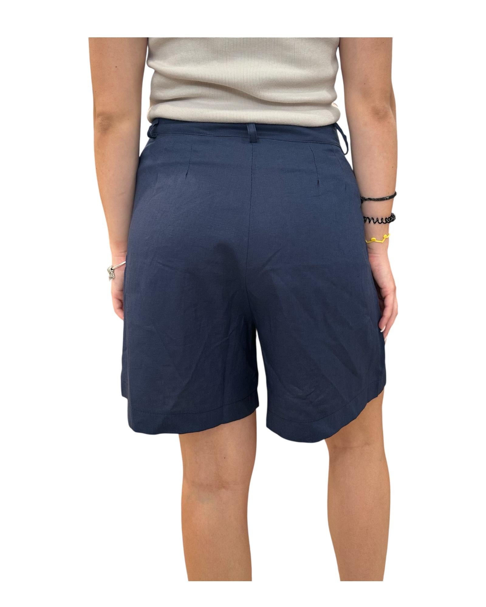 Bermuda misto lino Blu 3753SH BLU RE.VI.VAL 