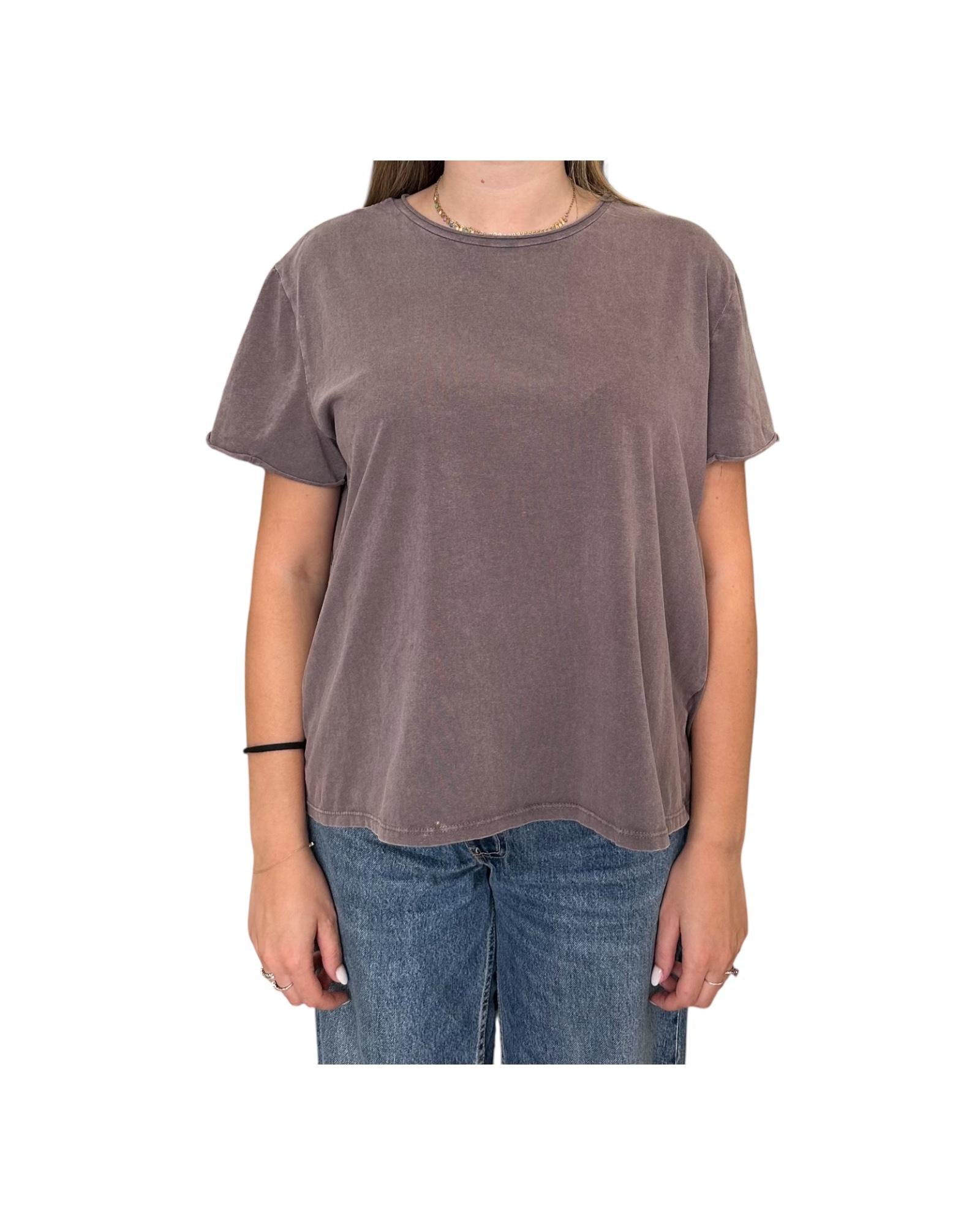 T-shirt in cotone Mauve T10182MA MAUVE RE.VI.VAL