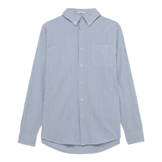 Camicia Uomo Oxford in cotone washed stripe washed blue baby. RRU90059CK670124 C0350 ROY ROGER'S 
