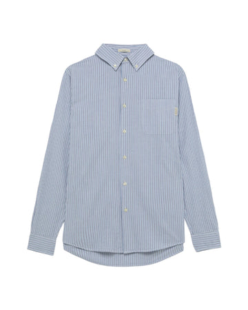 Camicia Uomo Oxford in cotone washed stripe washed blue baby. RRU90059CK670124 C0350 ROY ROGER'S 