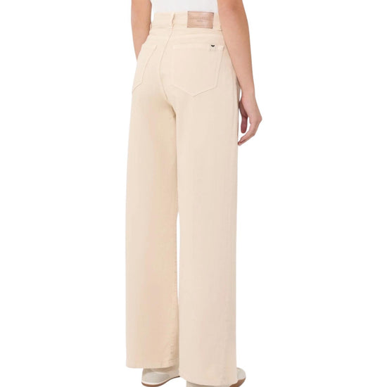 Pantalone Wide leg in drill di cotone Beige MEDINA 012 MAX MARA WEEKEND 