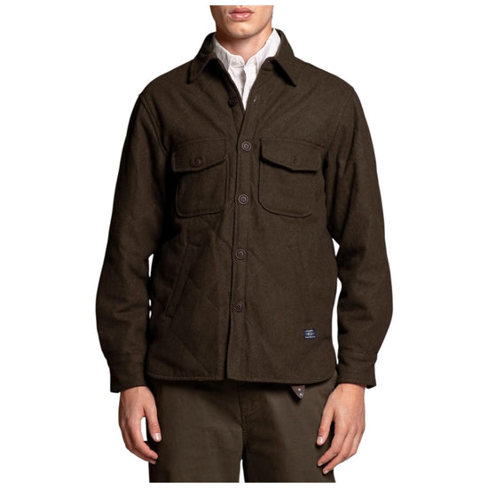 Overshirt in lana Army green ROY W0Q2330 IMPURE 
