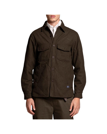 Overshirt in lana Army green ROY W0Q2330 IMPURE 