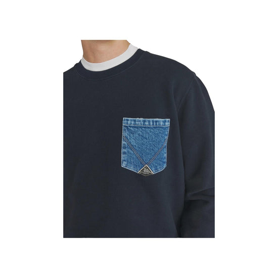 Felpa girocollo pocket Blu navy RRU90098CN67XXXX C0048 ROY ROGER'S 
