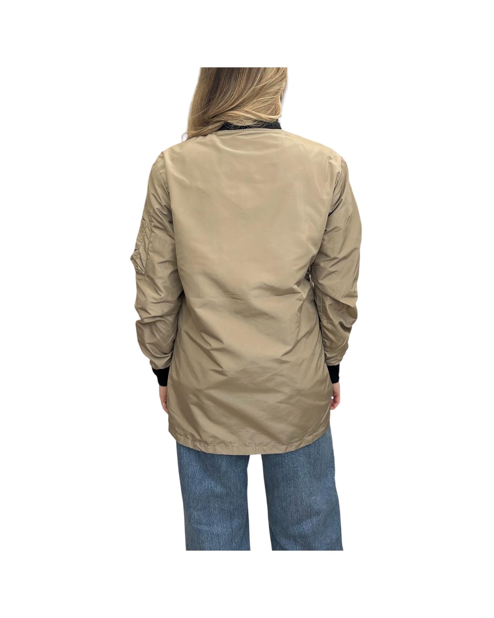 Giubbino Bomber Taupe media lunghezza BWMA103B6 TAUPE BOMBERS ORIGINAL 