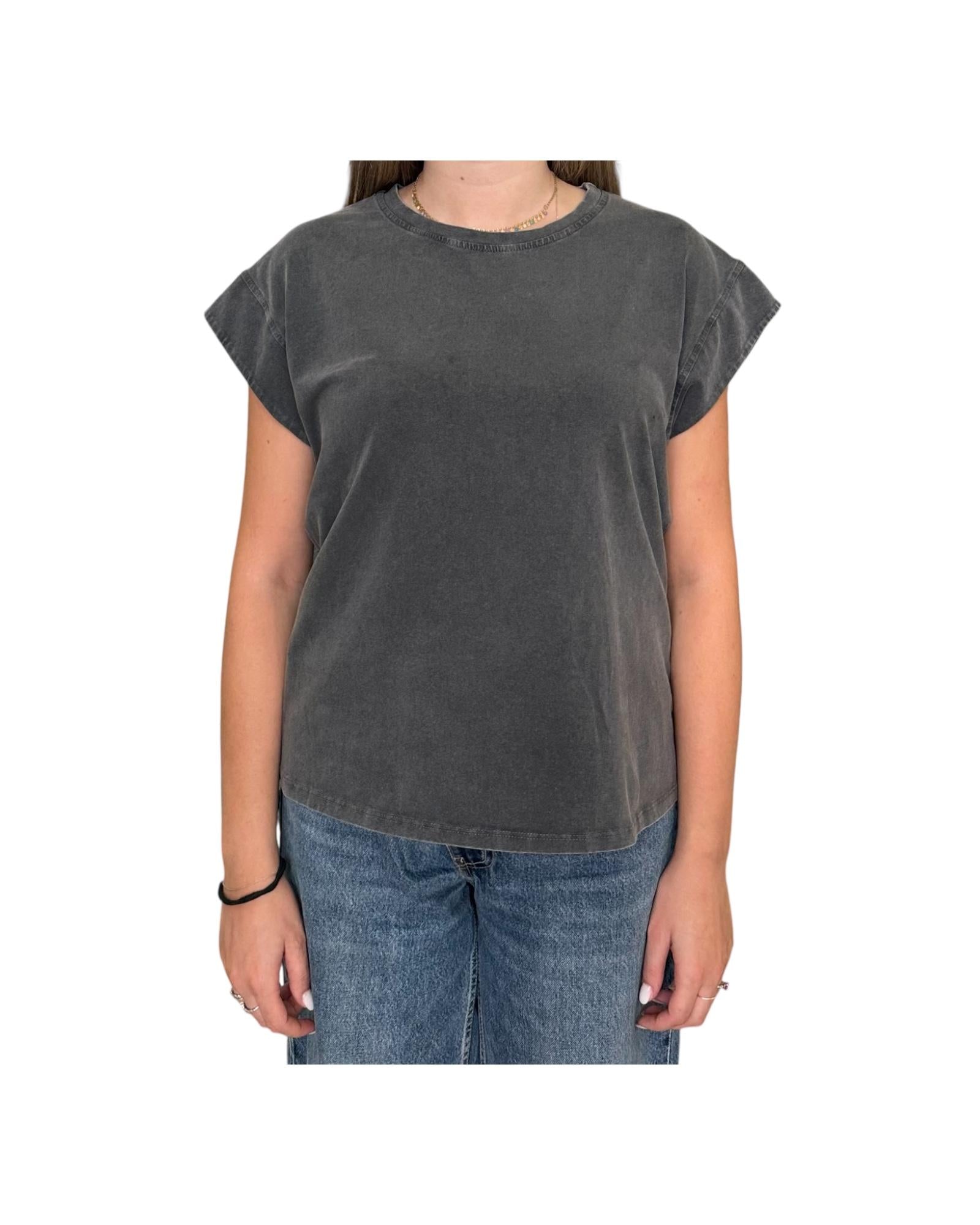 T-shirt in cotone Grigio lavato T10128TS GRIGIO RE.VI.VAL