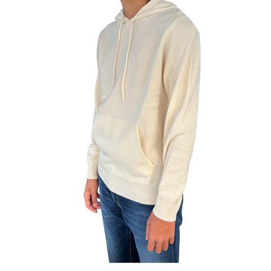 Maglione con cappuccio in lambswool Panna MAH0002 00040I MC2 SAINT BARTH 