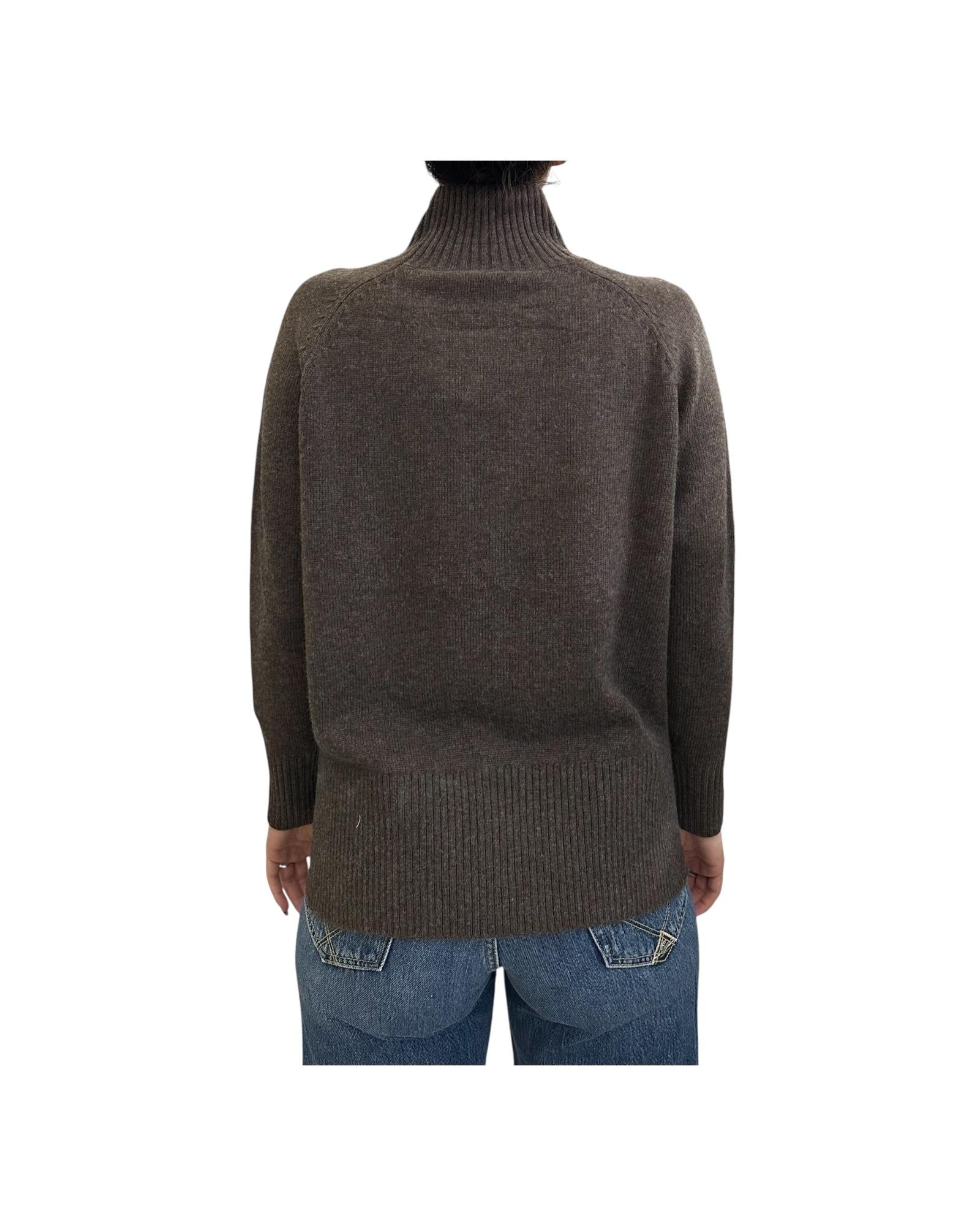 Maglione collo alto misto lana Noce 97625 047 CAVALIERI MILANO 