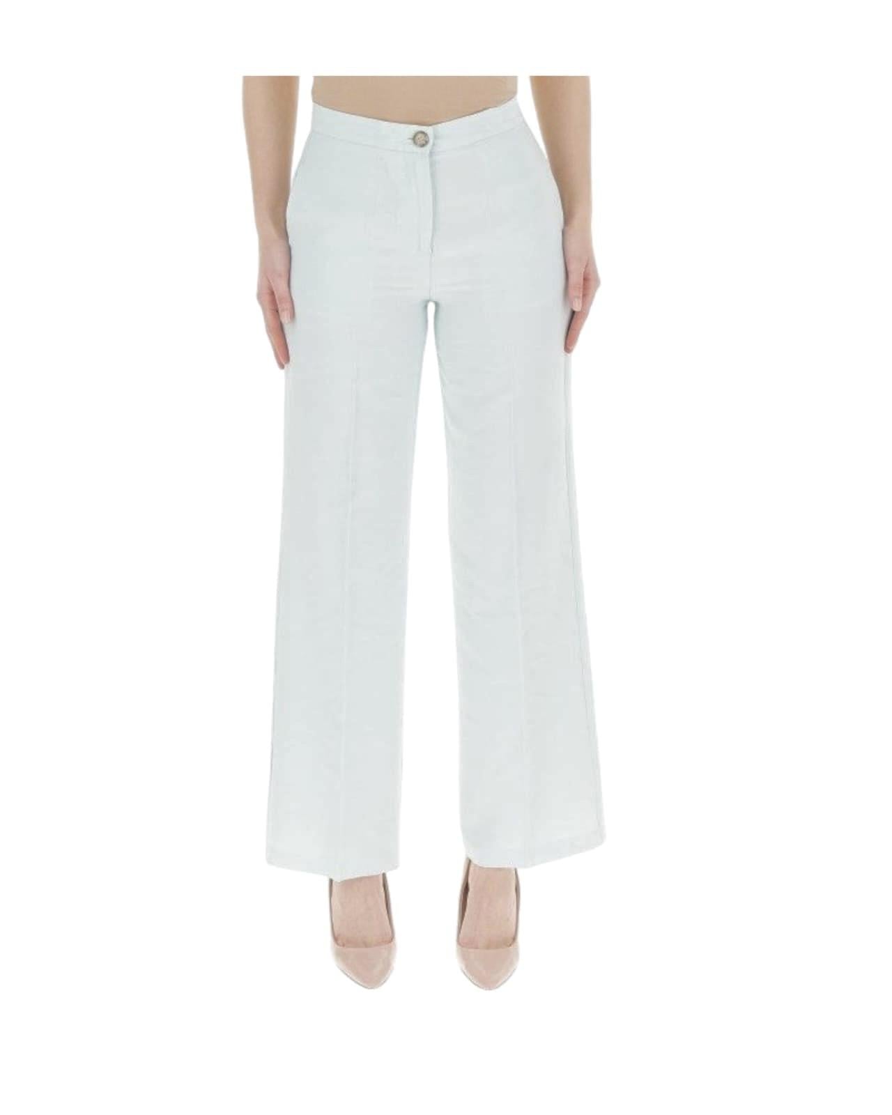 Pantalone palazzo in viscosa, verde acqua. TD0074 ACQUA VICOLO 