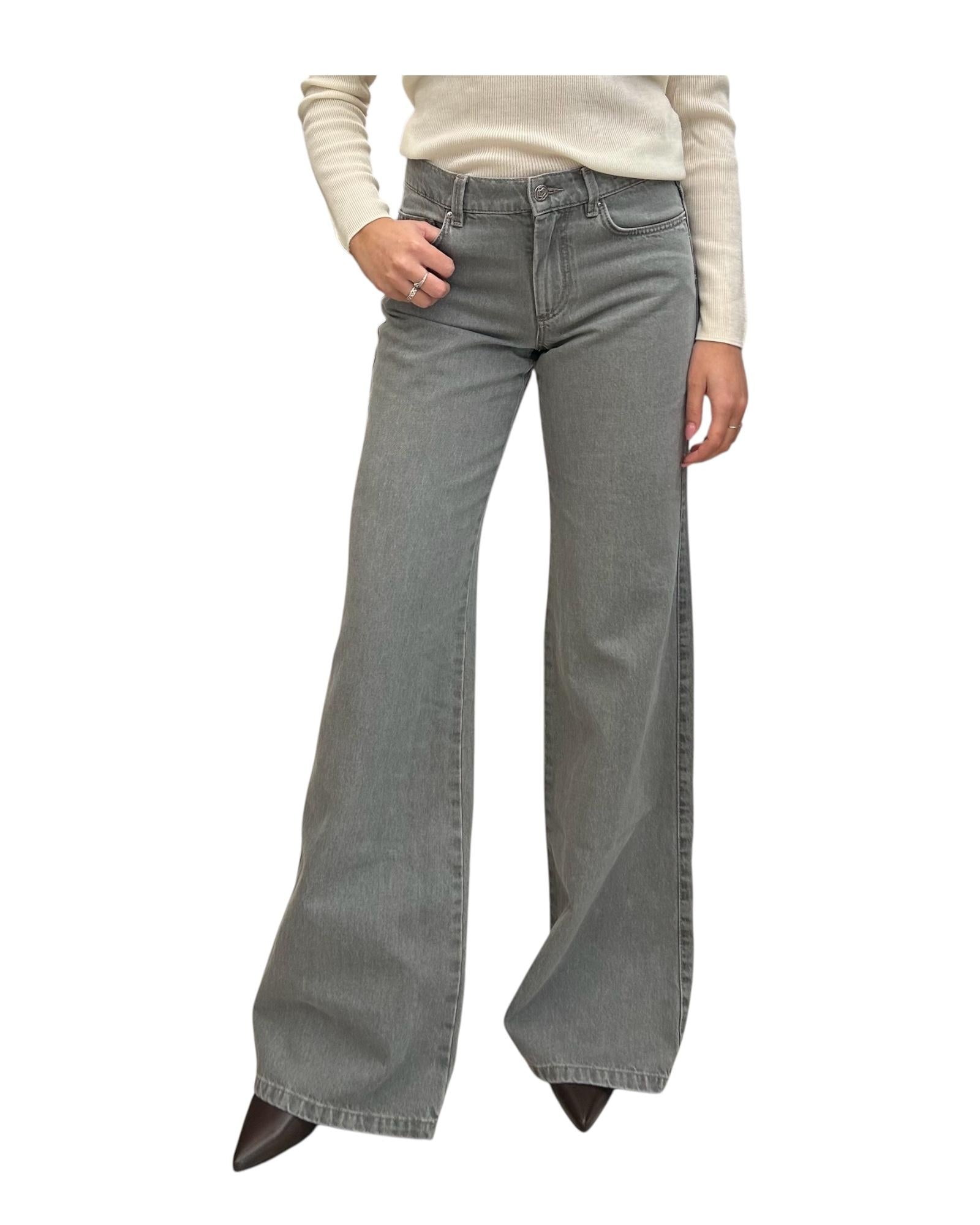Jeans wide leg Grigio WLEG 004 MARELLA