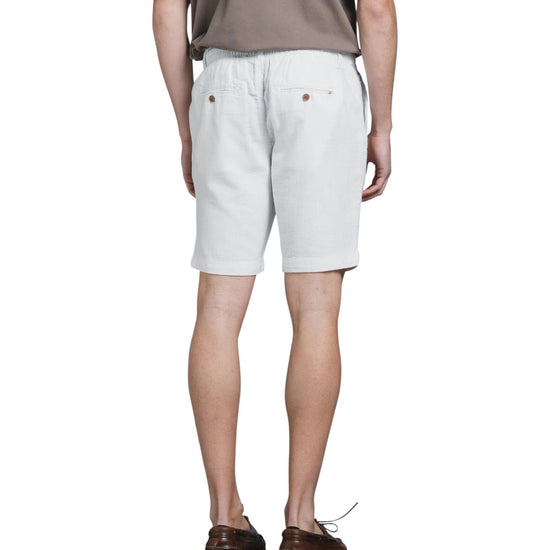 Bermuda in misto lino White NILS102 MLNC24 IMPURE 