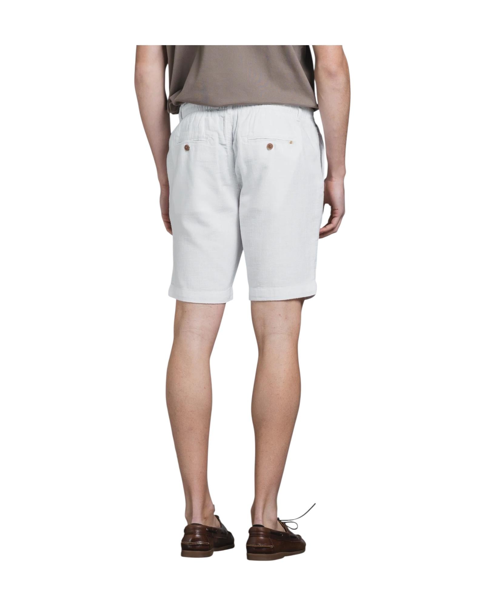 Bermuda in misto lino White NILS102 MLNC24 IMPURE 