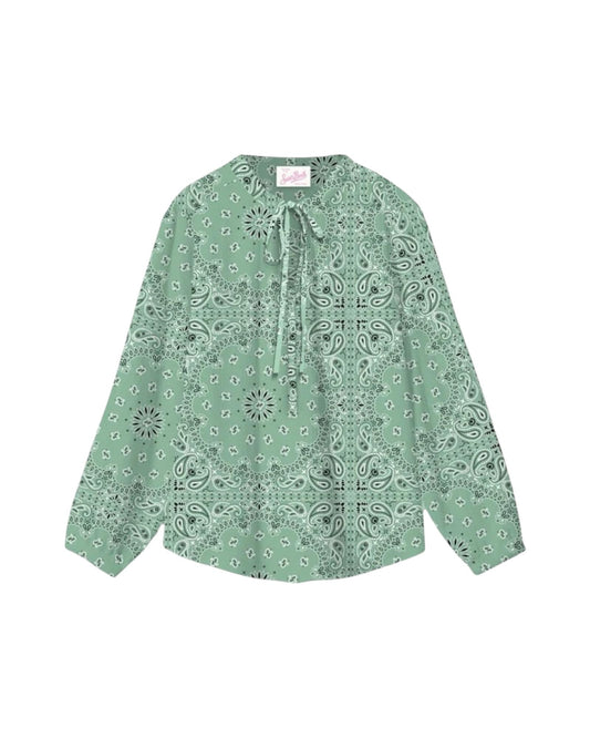 Blusa Harper Donna con stampa bandana HRP001 01144H MC2 SAINT BARTH 