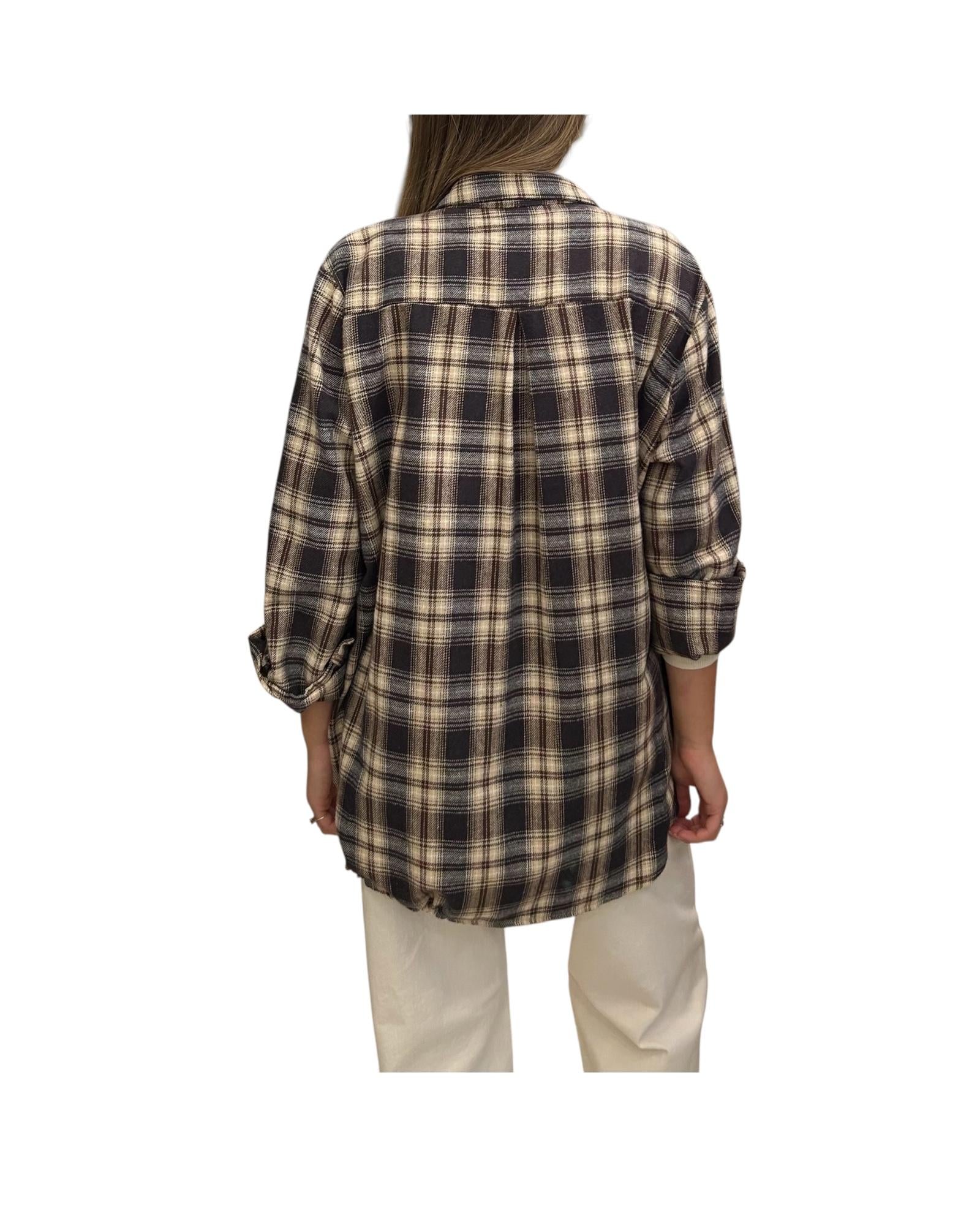 Camicia Over Check moro CJK P096 CHECK MORO haveone 
