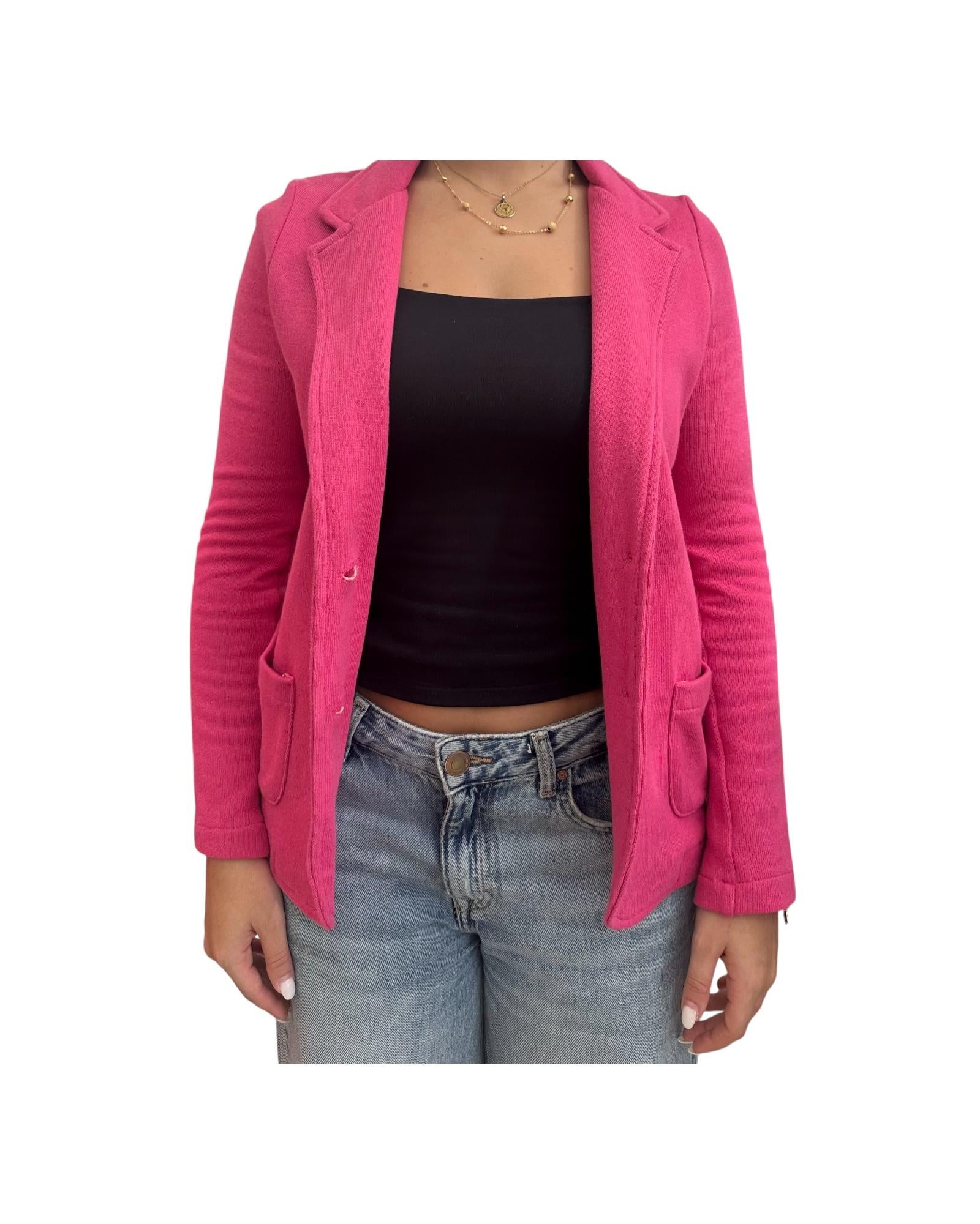 Blazer in cotone Fuxia GIACCA COTONE FUXIA SUSAN DI 