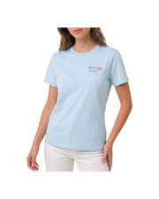 T-shirt in cotone con ricamo Mi fai volare