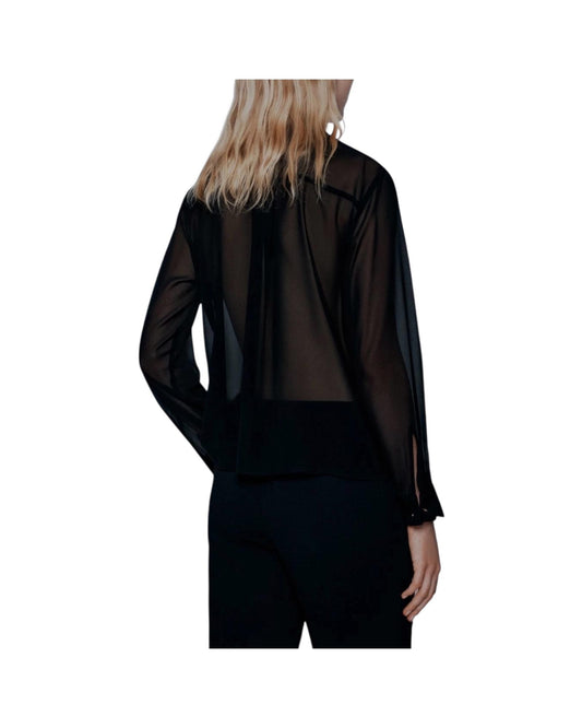 Camicia in georgette Nero ARCA 002 MARELLA 