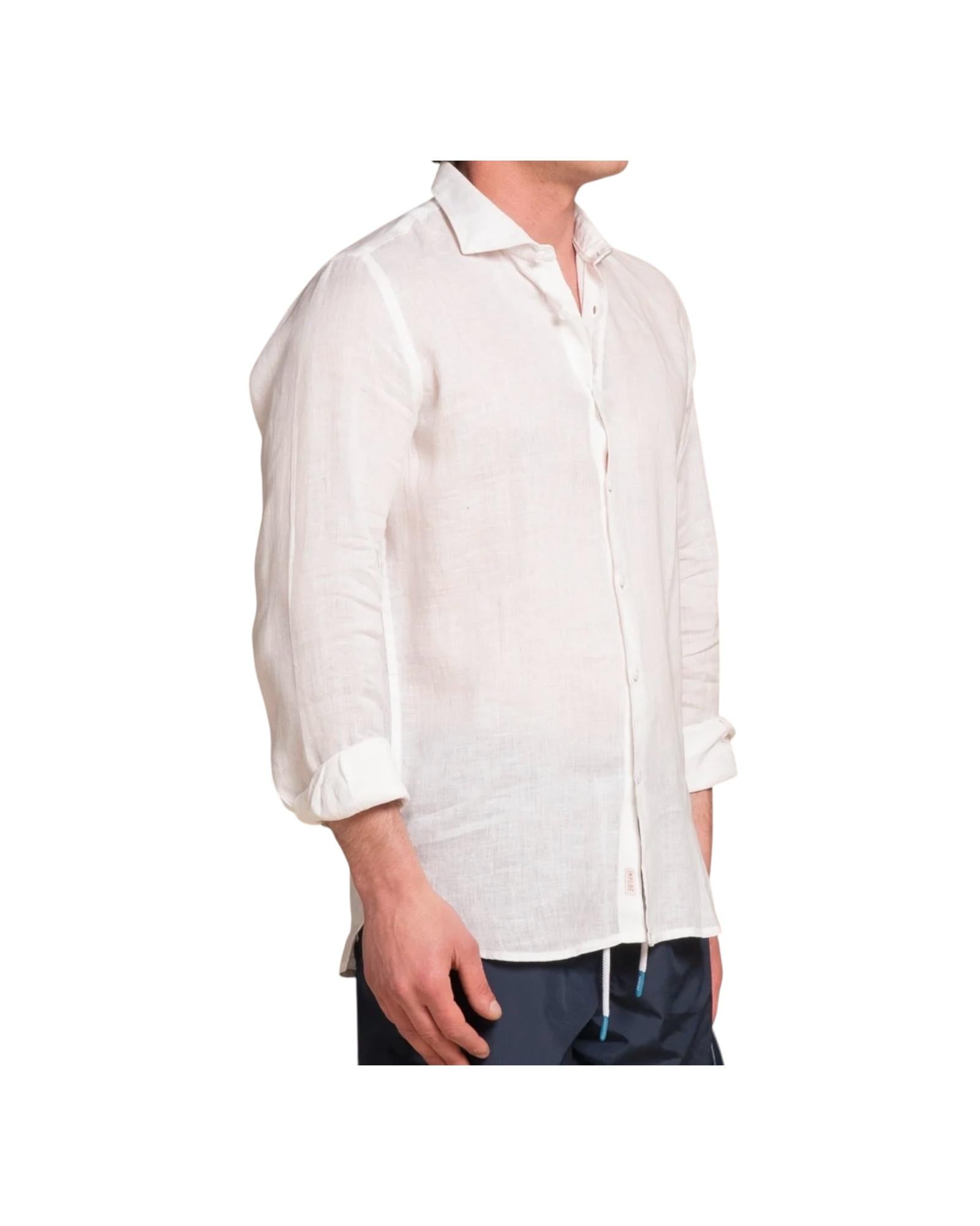 Camicia Riley Lino uomo white RILEY WHITE IMPURE 