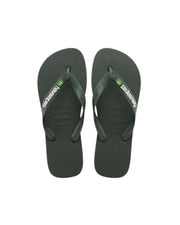 Havaianas Brasil Logo Green olive