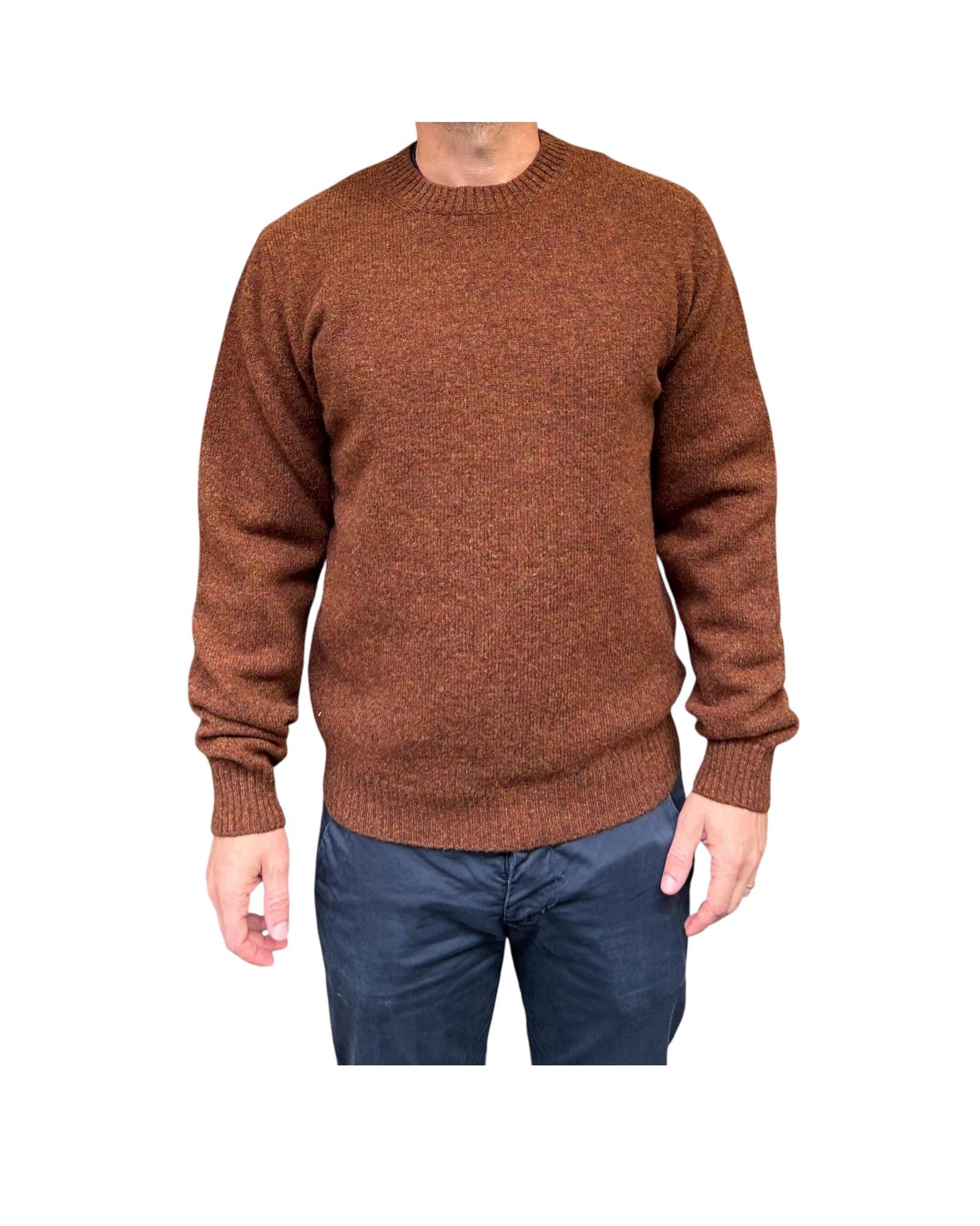 Maglione girocollo in lana Rust W9001 RUST BL'KER 