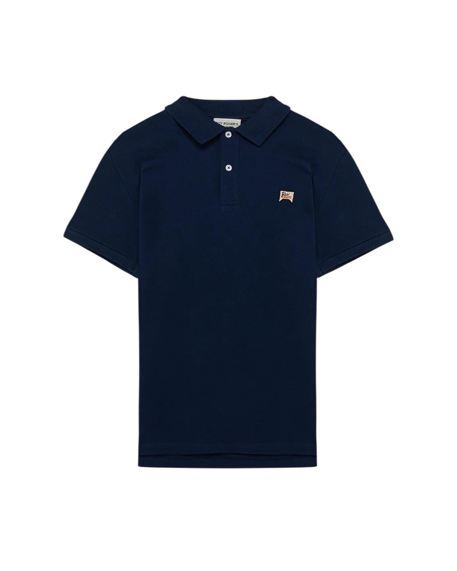 Polo in piquet Blue navy RRU500CQ36XXXX C0048 ROY ROGER'S 