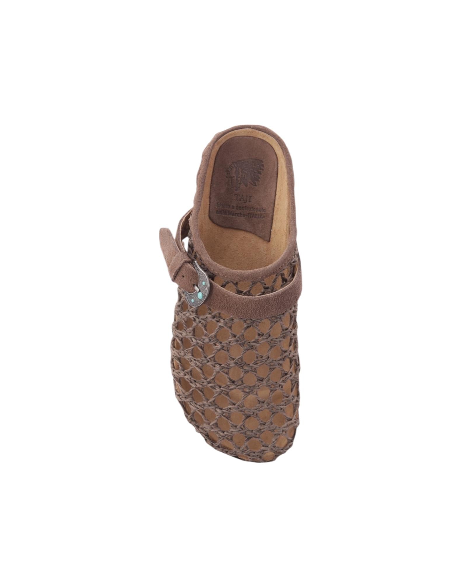 Sabot Thais intrecciato Marrone THAIS MARRONE TAJI 