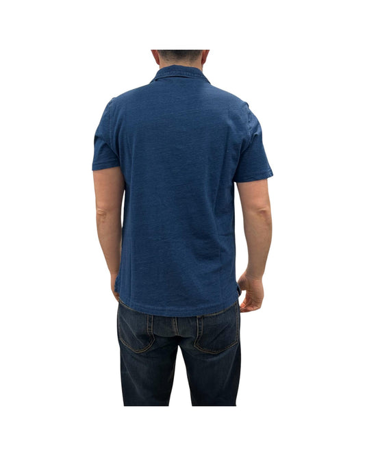 Polo Uomo Hamptons Indigo Jersey senza bottoni 2007 INDIGO BLEACH BL'KER 