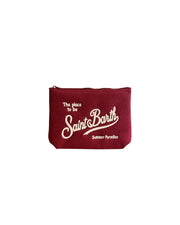 Pochette Aline in canvas Prugna