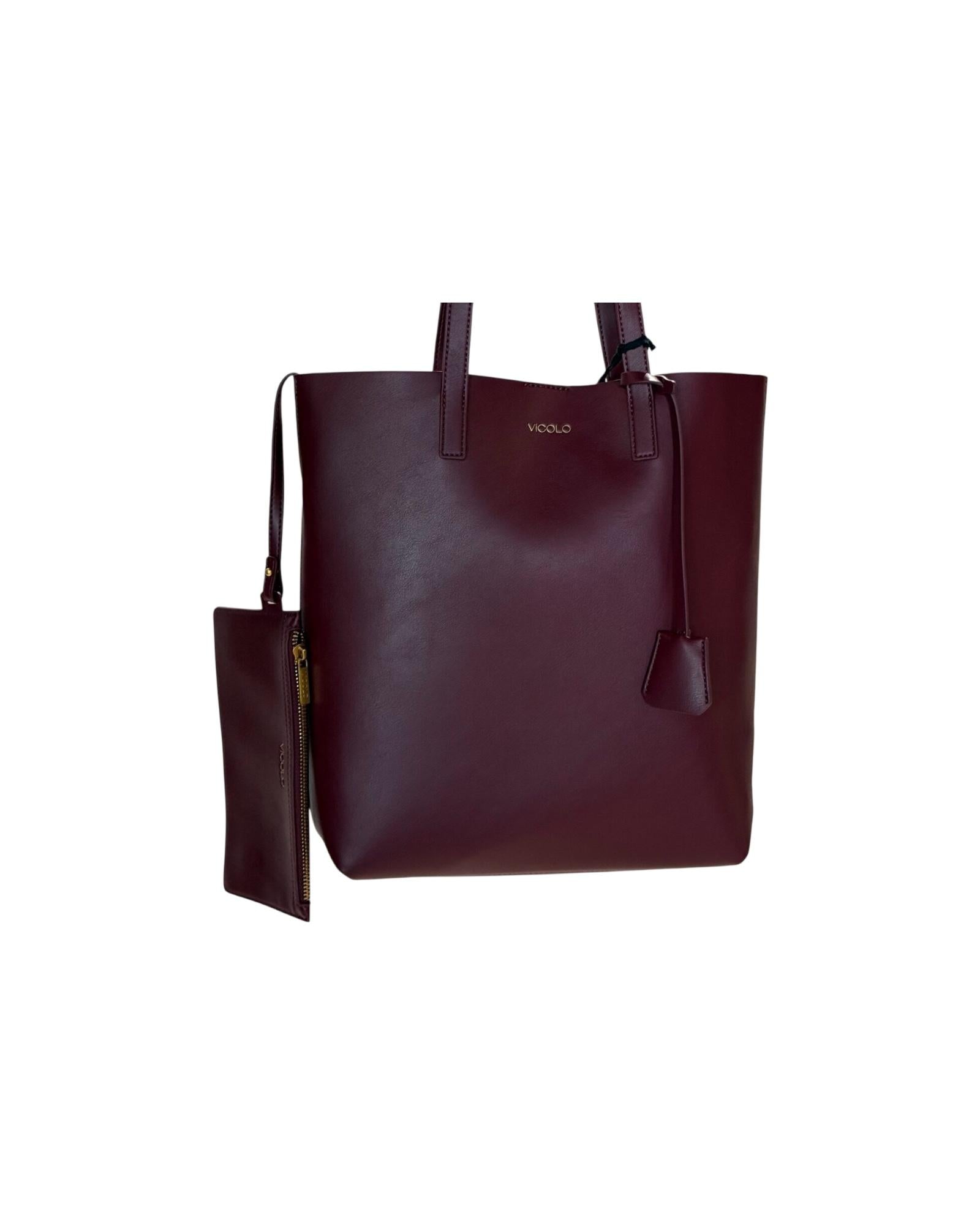 Borsa shopping V-Key Bordeaux XF0016 BORDEAUX VICOLO 