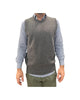 Gilet girocollo in lana Grigio scuro