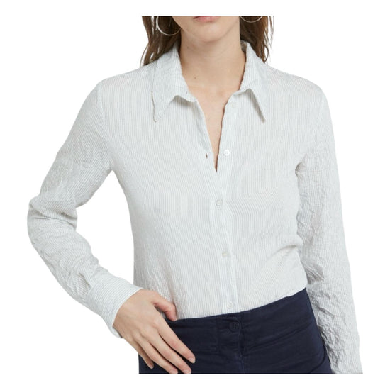 Camicia in viscosa a righe HRZ DC5121 UNICA OTTOD'AME 