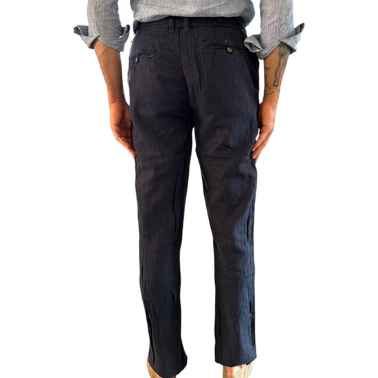 Pantalaccio misto lino Blu GK713 BLU RE.VI.VAL 