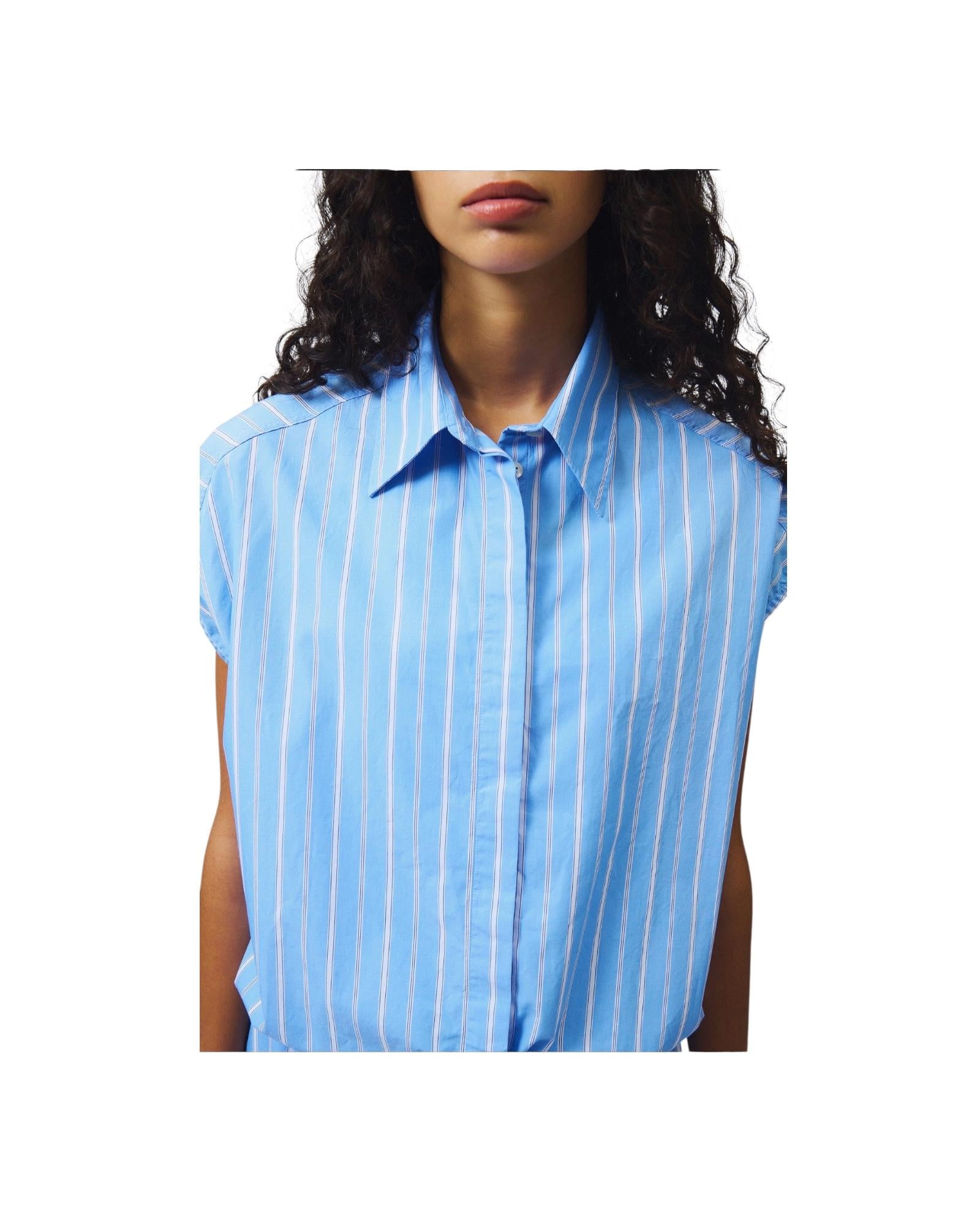 Camicia Tide in popeline a righe RND90275CQ450124 C0344 ROY ROGER'S 