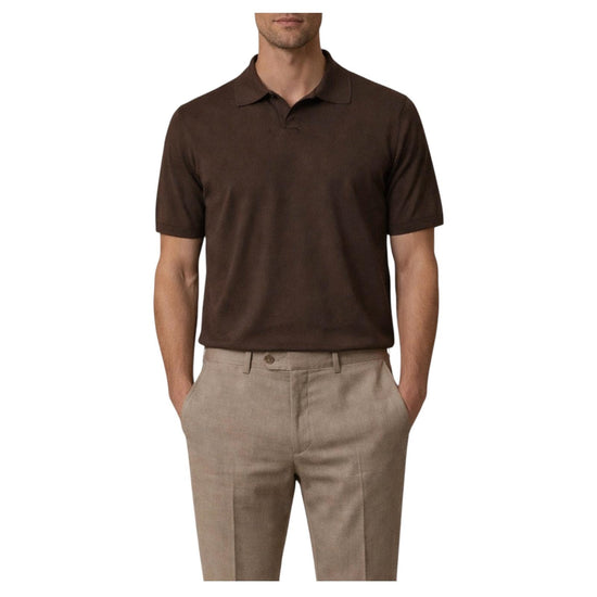 Polo senza bottoni Moro M5425 MORO +39MAsq 