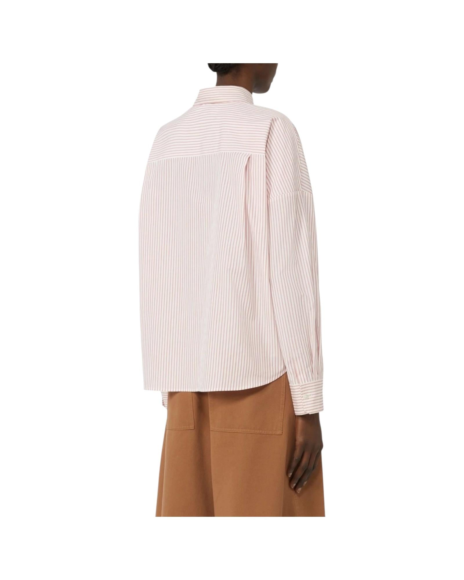 Camicia Over in cotone Rosa AUREO 051 MAX MARA WEEKEND