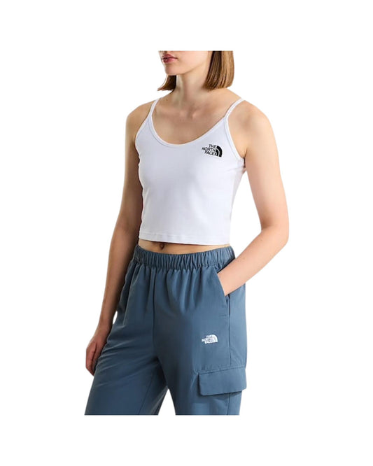 Canotta corta in vita White SLIM THANK WHITE THE NORTH FACE 