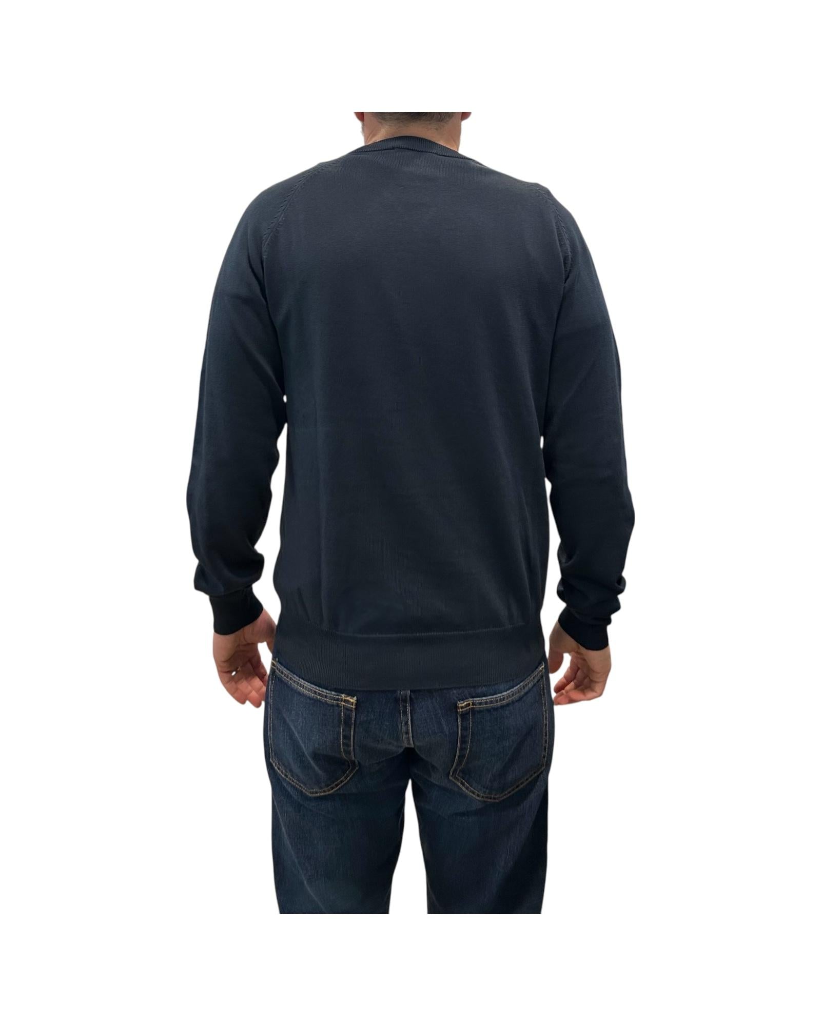 Maglia in cotone taglio felpa Blu 16150 108 RETOIS 