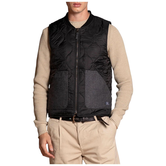 Gilet Martin reverse mixed wool Dark grey MARTIN MWBC71 IMPURE 