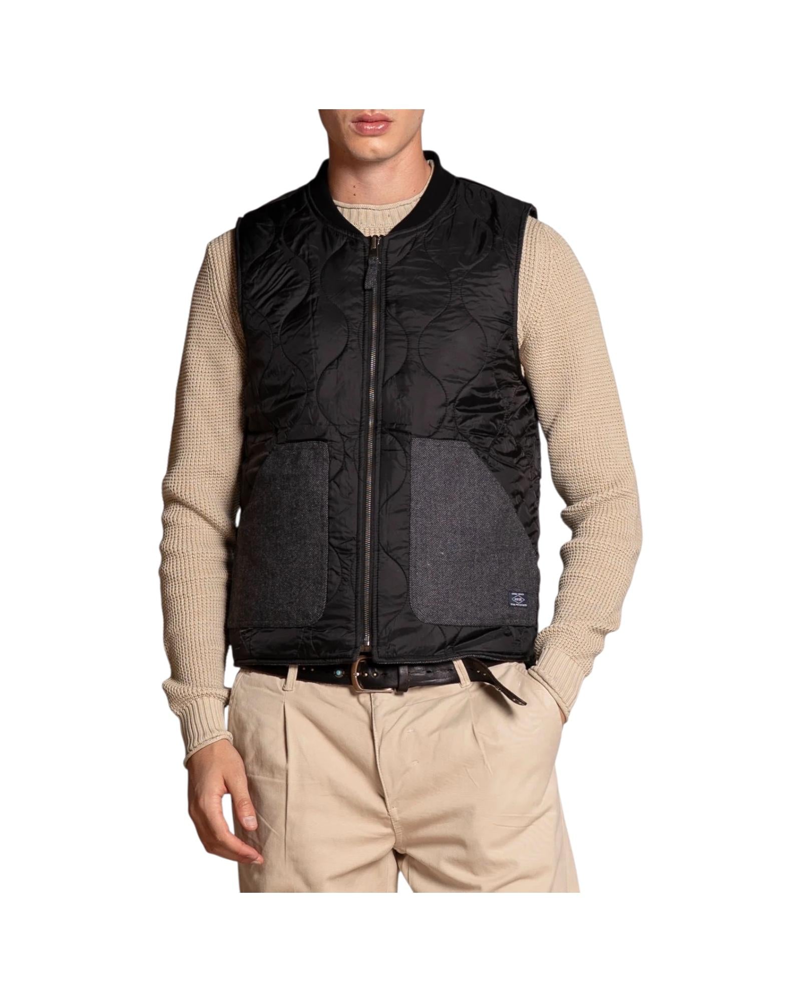 Gilet Martin reverse mixed wool Dark grey MARTIN MWBC71 IMPURE 