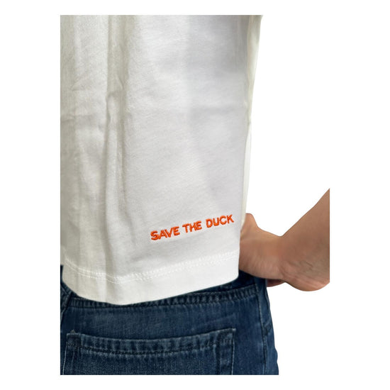 T-shirt crop Arukia bianco ARUKIA 00000 SAVE THE DUCK 