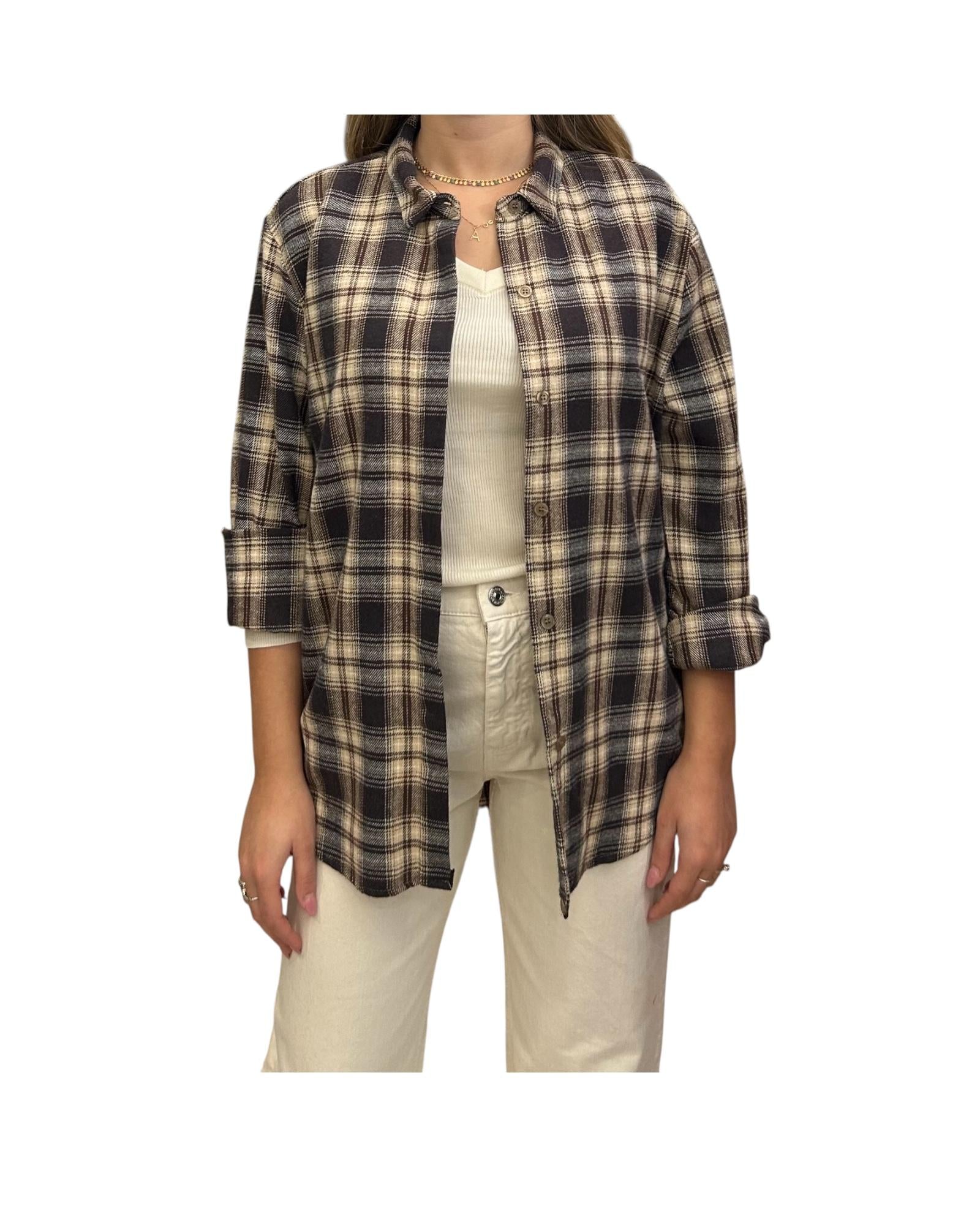 Camicia Over Check moro CJK P096 CHECK MORO haveone