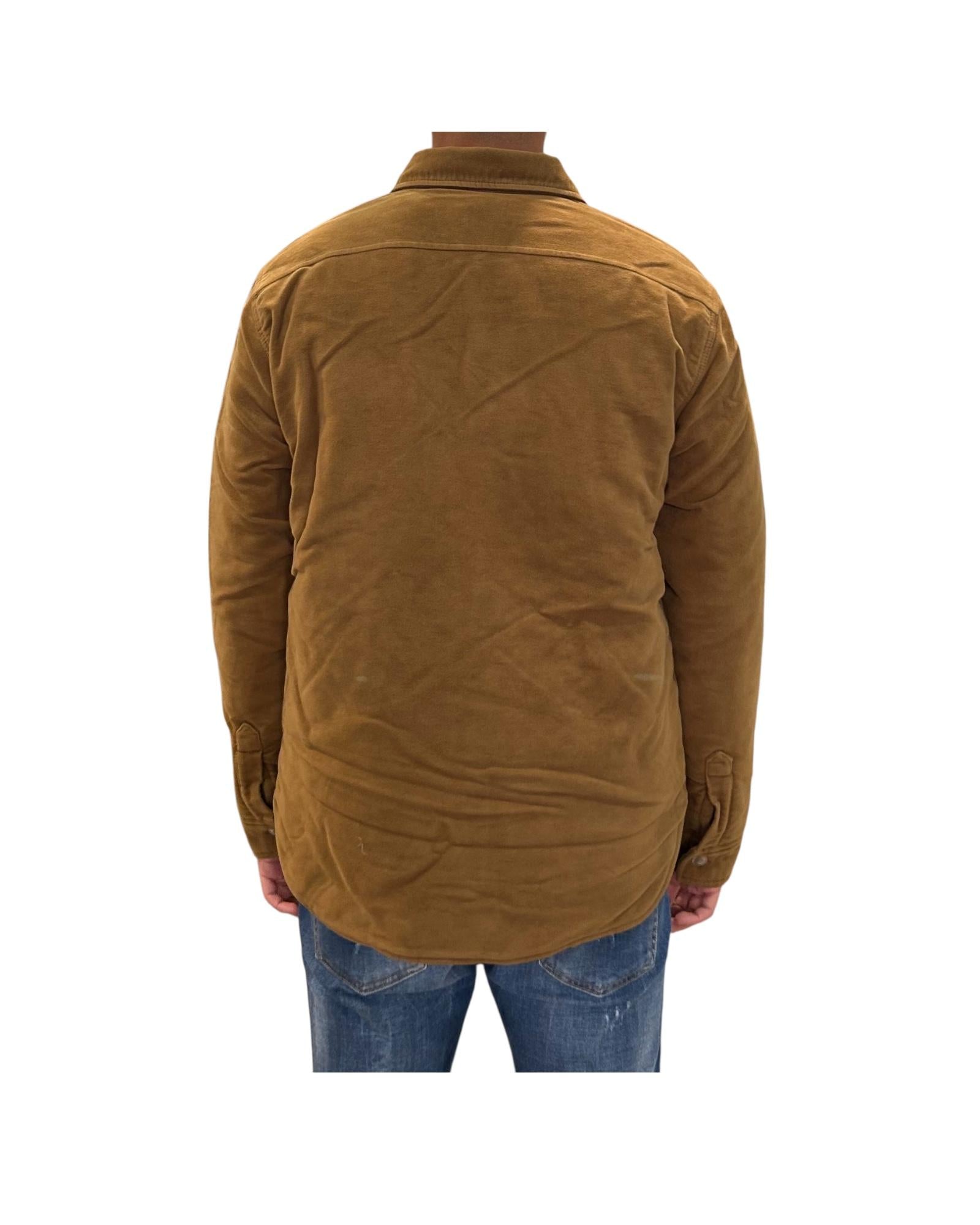 Overshirt in fustagno Khahi W5013 KHAKY BL'KER 